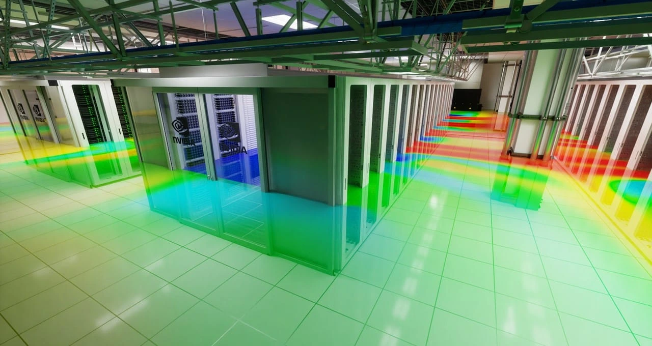 Digital twin facility management dashboard displaying real-time building asset data